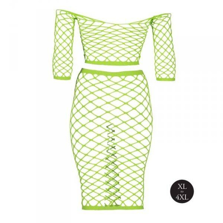 Long Sleeve Crop Top and Long Skirt  XL/XXXXL