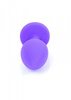 Plug-Jewellery Purple Silicon PLUG Small- Red Diamond